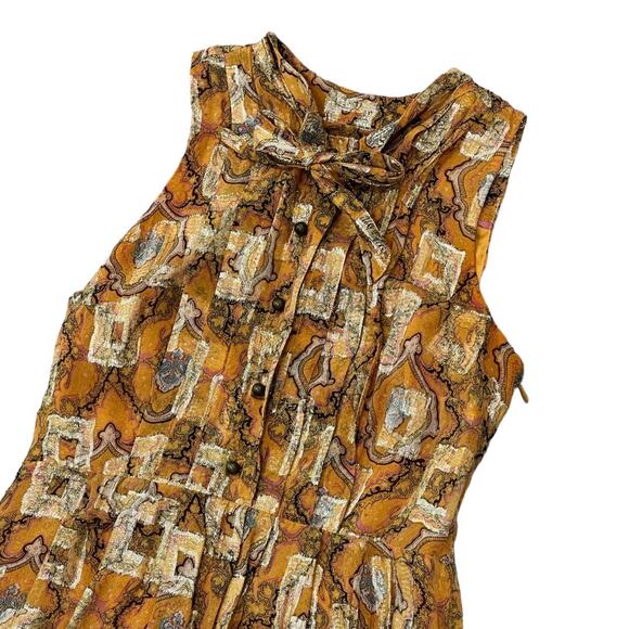 Anthropologie Goldspun Paisley Midi Dress - Picture 3 of 6